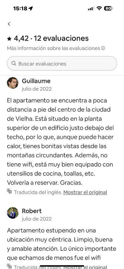 Precioso Atico Duplex En Vielha Para 6 Pax Экстерьер фото