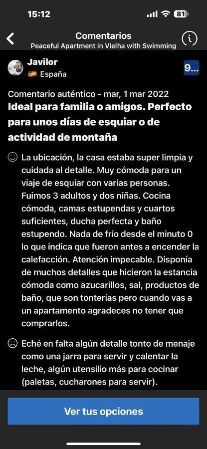Precioso Atico Duplex En Vielha Para 6 Pax Экстерьер фото